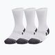 Under Armour Performance Tech 3pk Crew socks white/white/jet gray 6