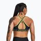 Under Armour Crossback Mid black/lime yellow fitness bra 2