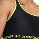 Under Armour Crossback Mid black/lime yellow fitness bra 3