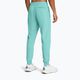 Under Armour men's Rival Fleece Joggers radial turquoise/white trousers 3