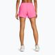 Under Armour Fly By fluo pink/fluo pink/reflective women's running shorts 3