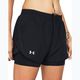 Under Armour Fly By 2in1 women's running shorts black/black/reflective 4