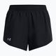 Under Armour Fly By 3" women's running shorts black/black/reflective