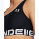 Under Armour HG Authentics Mid Branded black/white fitness bra 3