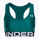 Under Armour HG Authentics Mid Branded hydro teal/white fitness bra 4