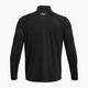 Men's Under Armour Tech 2.0 1/2 Zip black/high vis yellow sweatshirt 5