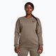 Under Armour women's Essential Fleece Crew taupe dusk/black sweatshirt