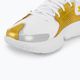 Under Armour Flow Futr X3 basketball shoes white/white/metallic gold 7