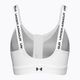 Under Armour Infinity High Zip 2.0 white/black fitness bra 2