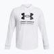 Men's Under Armour Rival Terry Graphic Hood white/black sweatshirt 3