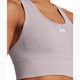 Under Armour Vanish Seamless Mid Branded tetra gray/white training bra 3