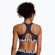 Under Armour HG Authentics Mid Branded midnight navy/white training bra 2