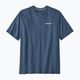 Men's Patagonia P-6 Logo Responsibili-Tee utility blue trekking t-shirt 3