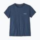 Women's trekking T-shirt Patagonia P-6 Logo Responsibili-Tee utility blue 3