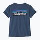 Women's trekking T-shirt Patagonia P-6 Logo Responsibili-Tee utility blue 4