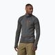 Men's trekking sweatshirt R1 Pullover Hoody forge grey w/endless blue