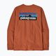 Men's Patagonia P-6 Logo Responsibili redtail rust longsleeve