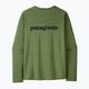 Men's Patagonia Cap Cool Daily Graphic Shirt-Waters casting logo/terrain green x-dye longsleeve