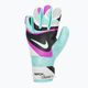 Nike Match children's goalkeeper gloves black/hyper turquoise/rush fuchsia 2
