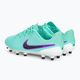 Nike Jr Legend 10 Academy FG/MG children's football boots hyper turquoise/fuchsia dream/black 3