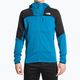 The North Face men's Stormgap Powergrid arctic blue/black trekking sweatshirt