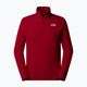 Men's The North Face 100 Glacier 1/4 Zip garnet red sweatshirt