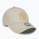 Women's New Era Metallic Logo 9Forty New York Yankees baseball cap light beige 3