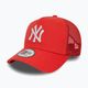 Men's New Era League Essential Trucker New York Yankees bright red baseball cap