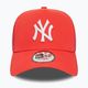 Men's New Era League Essential Trucker New York Yankees bright red baseball cap 2