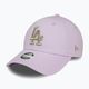 Women's New Era Metallic Logo 9Forty Los Angeles Dodgers baseball cap pastel purple