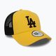 Men's New Era League Essential Trucker Los Angeles Dodgers yellow baseball cap 3