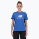 Women's New Balance Jersey Stacked Logo T-Shirt blueagat