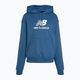 Women's New Balance French Terry Stacked Logo Hoodie blueagat 5