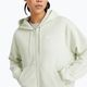 Women's New Balance French Terry Full Zip sweatshirt natural mint 4