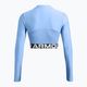 Women's Under Armour Heat Gear Rib 1/4 Zip training top horizon blue/white 2