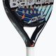 The racket is Babolat Contact blue/red 185911 5