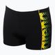 Men's arena Floater Short swim boxers black and yellow 2A723 6