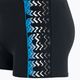Men's arena Floater Short swim boxers black and turquoise 2A723 3