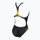 Women's one-piece swimsuit arena One Placed Print One Piece black and yellow 001191 5