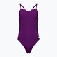 Women's one-piece swimsuit arena Team Challenge Solid purple 004766
