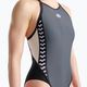 Women's one-piece swimsuit arena Icons Fast Back Panel grey 005043/551 9