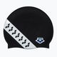 Arena Icons Team Stripe swim cap black and white 001463 2