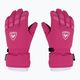 Children's ski gloves Rossignol Jr Popy Impr G pink fushia 2