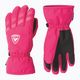 Children's ski gloves Rossignol Jr Popy Impr G pink fushia 6