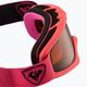 Rossignol Raffish pink/orange children's ski goggles 3