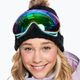 Women's snowboard goggles ROXY Popscreen NXT J 2021 true black ubuda/nxt varia ml green 4