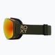 Women's snowboard goggles ROXY Popscreen Cluxe J 2021 burnt olive/sonar ml revo red 4
