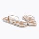 Women's flip flops ROXY Portofino III 2021 beige/white 3