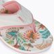 Women's flip flops ROXY Coastin Print 2021 white/pink 7