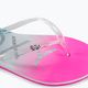 Women's flip flops ROXY Viva Jelly 2021 white/crazy pink/turquoise 7